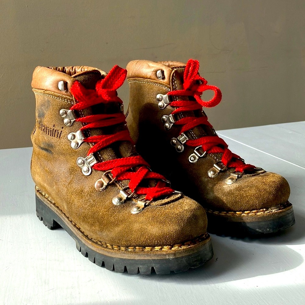 Vendramini Open Country Italian Leather Boots, Vibram montagna block soles